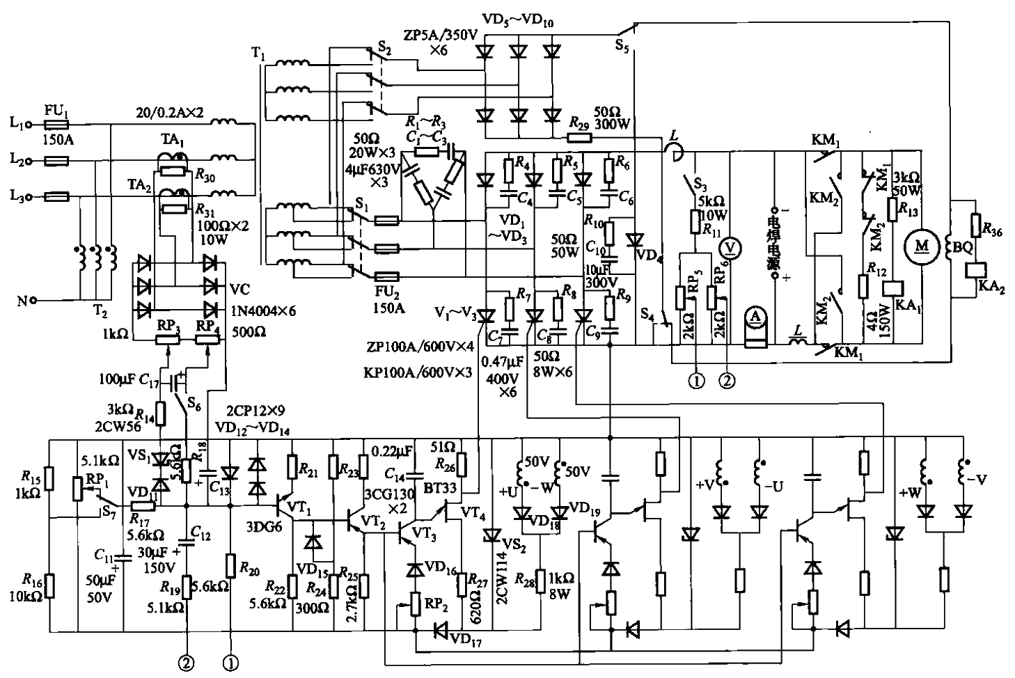 93. Multipurpose<strong>thyristor</strong><strong>rectifier</strong>, <strong>speed regulating circuit</strong>.gif