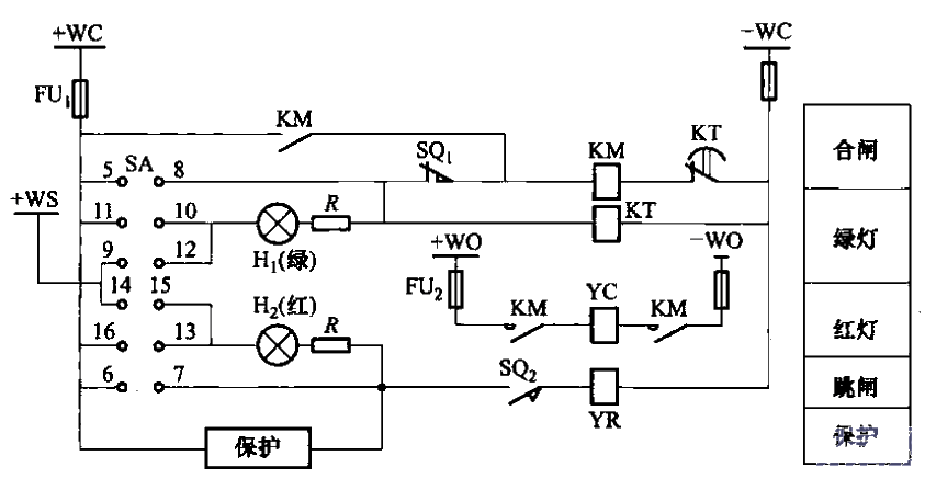 56.DW10M-200, 400, 600 type extinction<strong>magnetic switch</strong> control circuit.gif