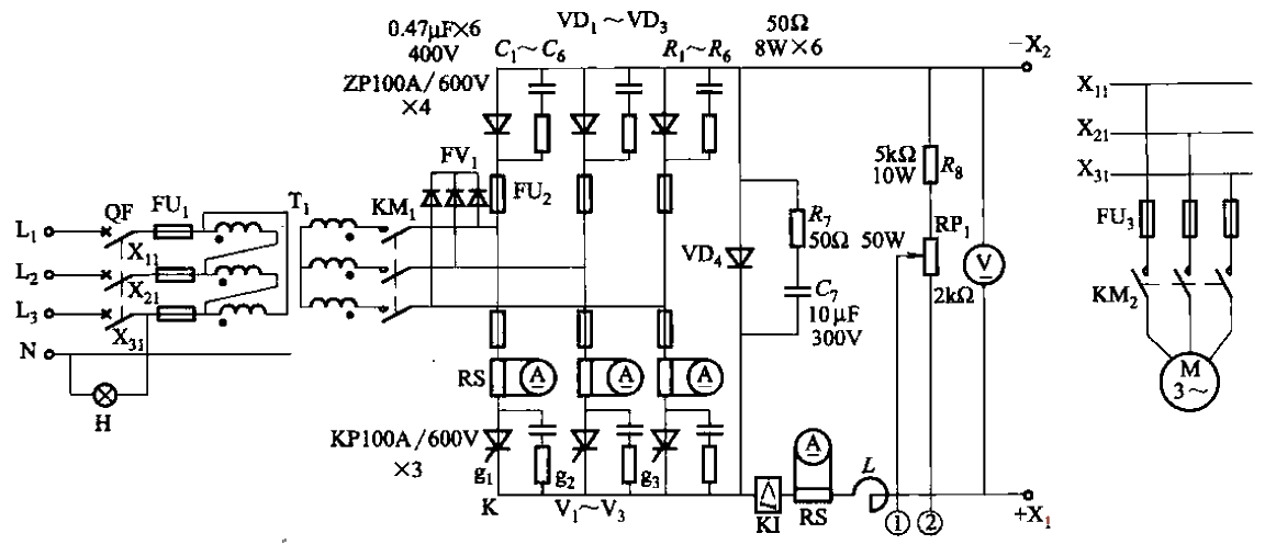 101.KZS10 series<strong>Thyristor</strong><strong>Rectifier device</strong><strong>Main circuit</strong>.gif