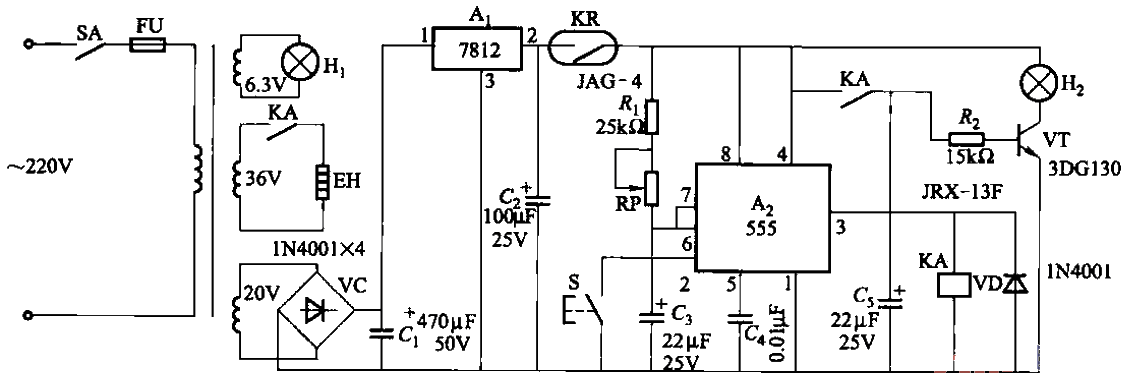 73. Plastic heat sealing machine<strong>Control circuit</strong>.gif