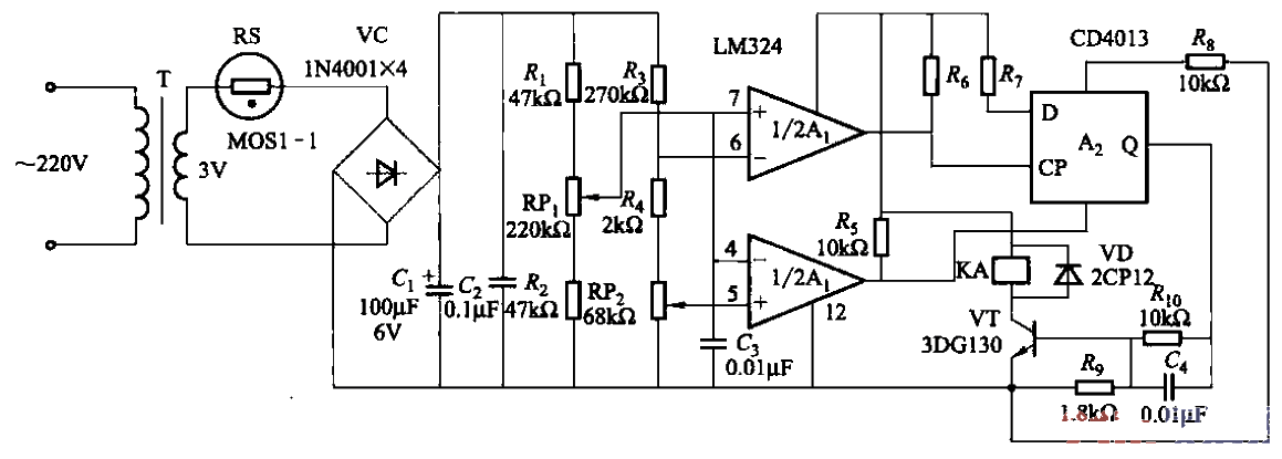 94. Humidity<strong>control circuit</strong> using<strong>D flip-flop</strong> and<strong>Operation amplifier</strong>.gif