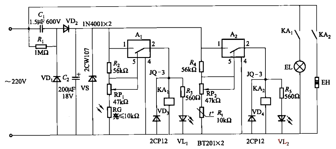 53.<strong>Thermostatic control circuit</strong> using<strong>power switch</strong><strong>integrated circuit</strong>.gif