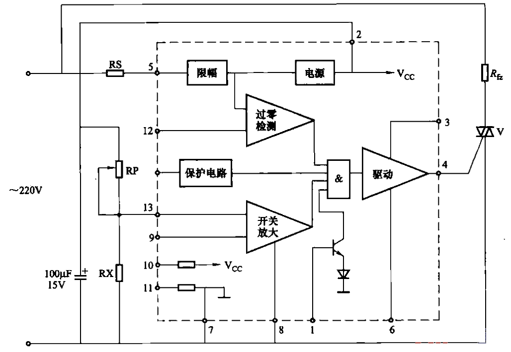 52.TWH9205 type zero<strong>trigger</strong><strong>integrated<strong>circuit</strong></strong>internal circuit block diagram.gif