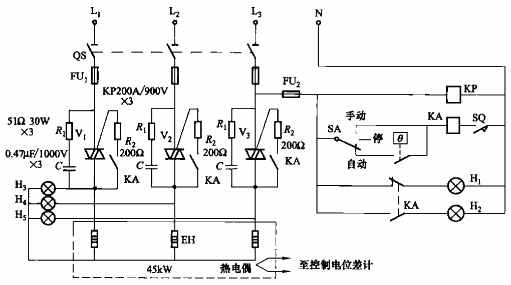 76.<strong>Resistance furnace</strong><strong>Thyristor</strong> type<strong>Temperature control circuit</strong> one.gif