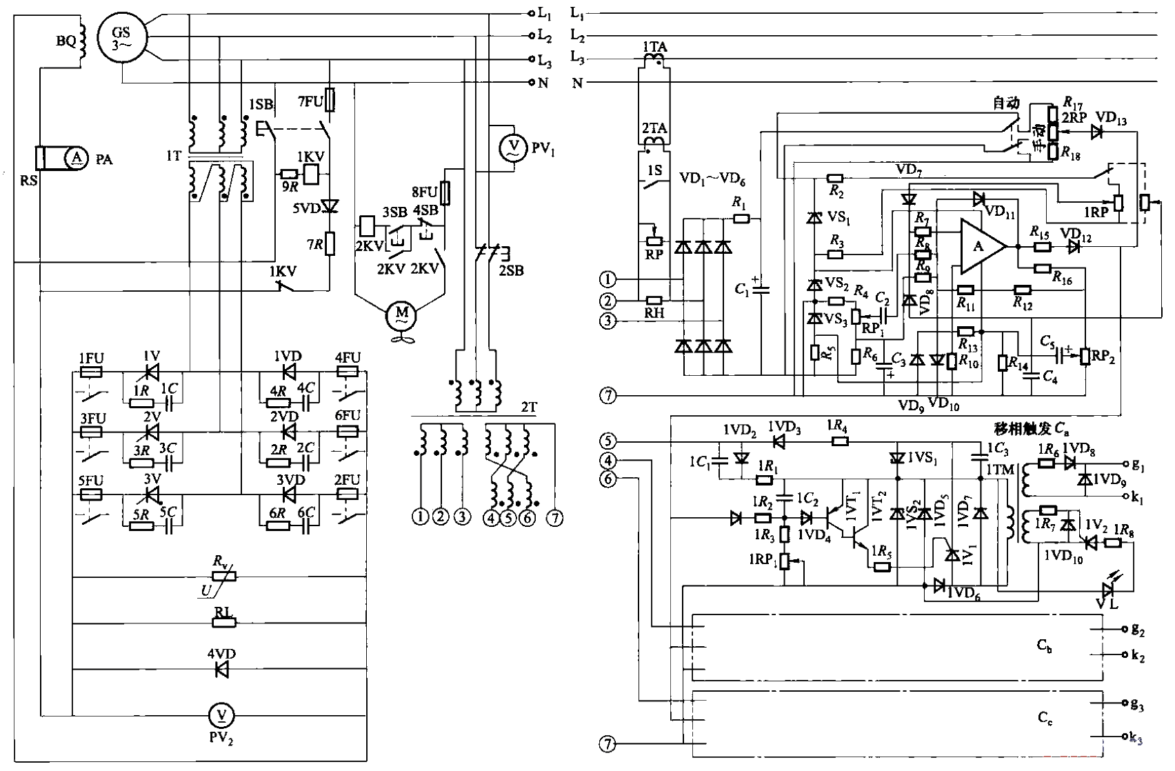 39.JZLF-31F type<strong>thyristor</strong>automatic<strong>excitation</strong><strong>device circuit</strong>.gif