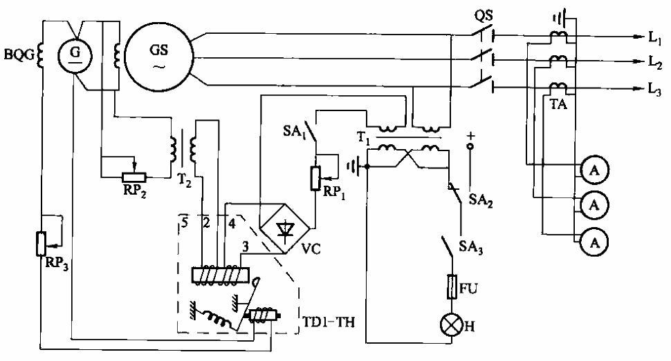 HF4-28-50 diesel engine voltage regulating circuit