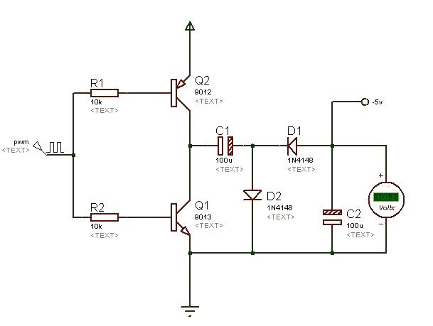 Negative voltage generation circuit diagram