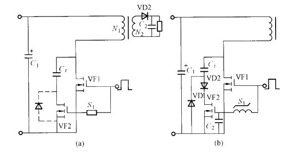 Circuit diagram for controlling charge and discharge of absorption capacitor