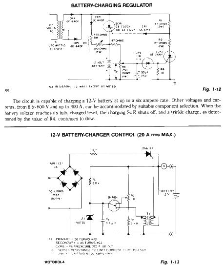 Battery Charging Regulator Control Circuit