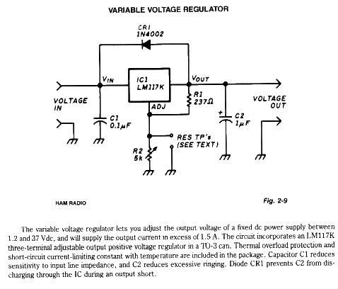 Variable voltage regulator circuit