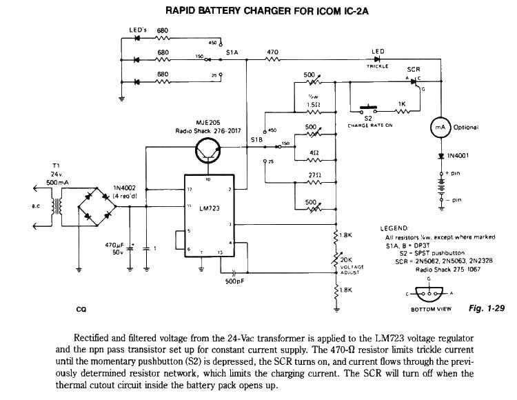 Rapid Battery Charger For icom IC-2A