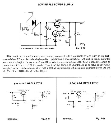 Low Ripple Power supply circuit