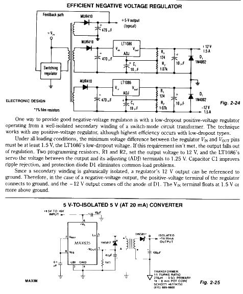 Efficient negative voltage regulator circuit