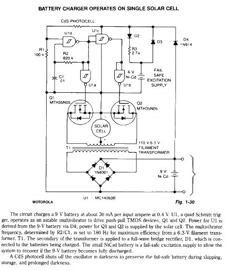 Battery Charger operates on Single Solar Cell