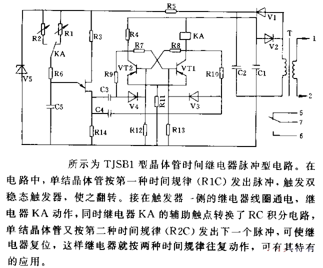 TJSB1 type<strong>Transistor</strong><strong>Time relay</strong><strong>Pulse</strong> type<strong>Circuit</strong>.gif