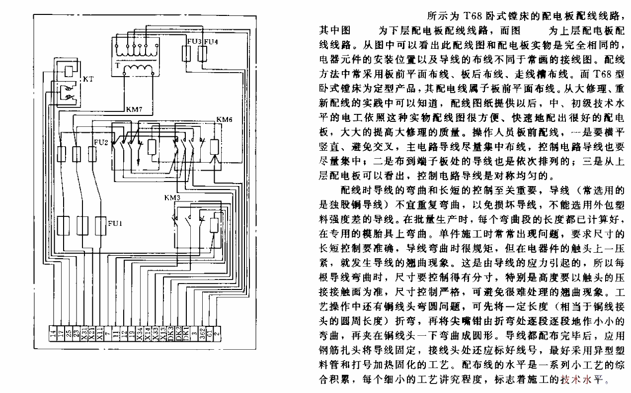 T68 horizontal boring machine lower floor<strong>Power distribution</strong> board wiring diagram<strong>Circuit</strong>.gif