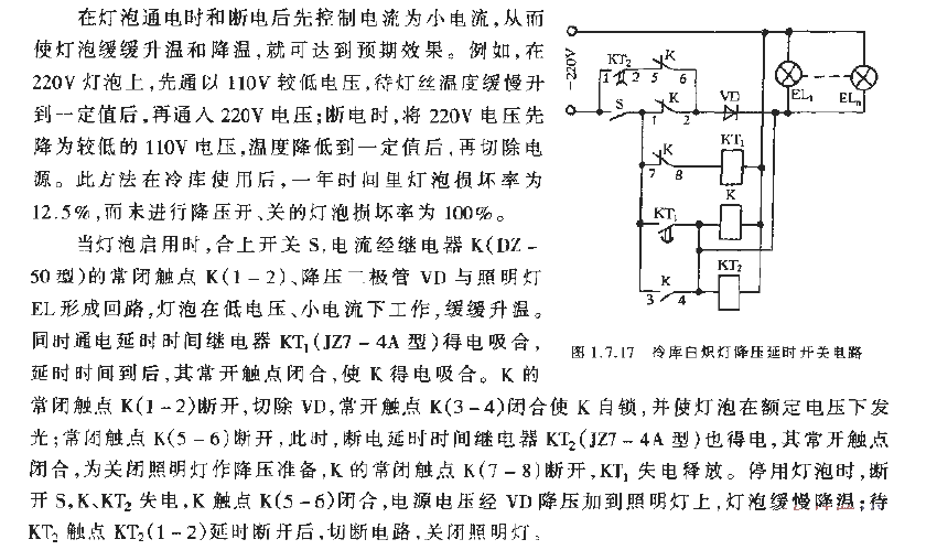 Cold storage<strong>Incandescent lamp</strong>Step-down delay<strong>Switching circuit</strong>.gif