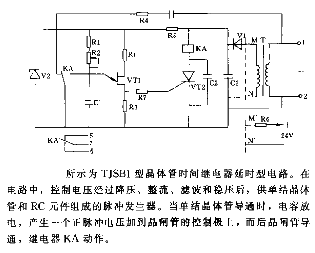 TJSB1 type<strong>Transistor</strong><strong>Time relay</strong>Delay type<strong>Circuit</strong>.gif