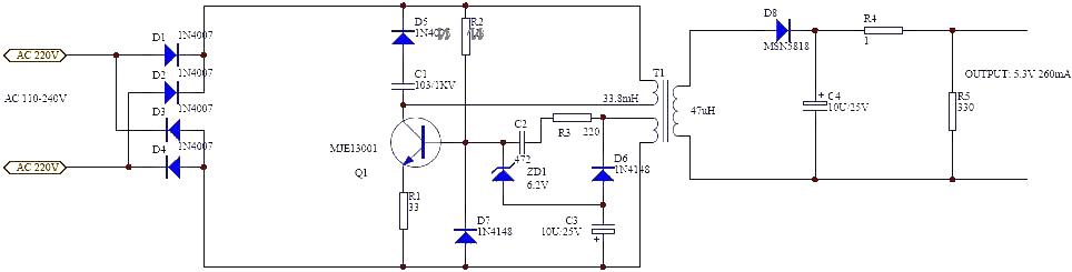 A<strong><strong>mobile phone charger</strong></strong><strong>circuit diagram</strong>