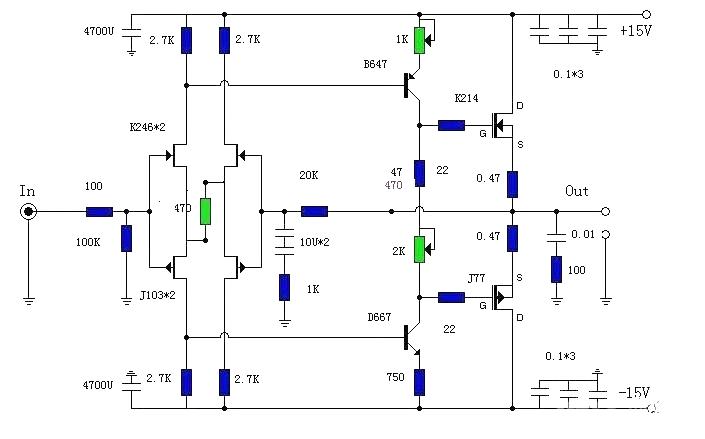 Several good field effect transistor power amplifier circuit diagrams