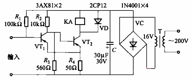 1.JB-22 type<strong>Transistor</strong><strong>Relay circuit</strong>.gif