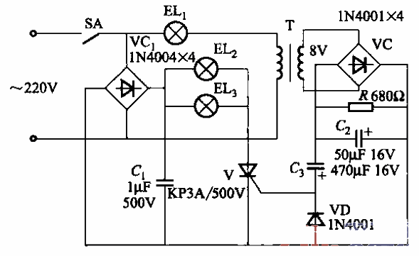 77.<strong>Chandelier</strong><strong>Brightness Control</strong> Circuit 3.gif