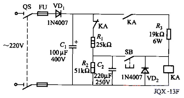 9. Single-button <strong>control</strong> on-off <strong>relay circuit</strong>-3.gif