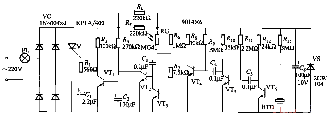 111.<strong>Lighting</strong>Sound and light control<strong>Switch circuit</strong> one.gif