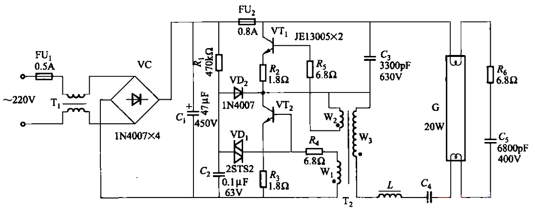 13.<strong>Fluorescent lamp</strong><strong>Electronic ballast</strong><strong>Circuit</strong>Part 3.gif