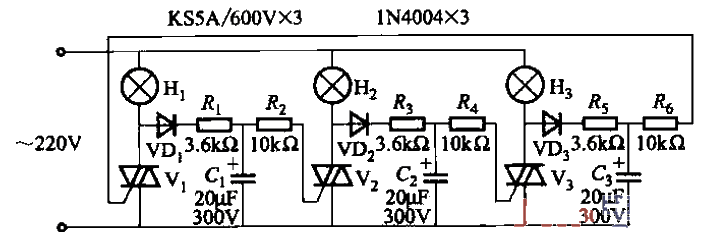 138. Multiple sets of<strong>color lights</strong> chain<strong>circuit</strong> that flash in a loop Part 6.gif