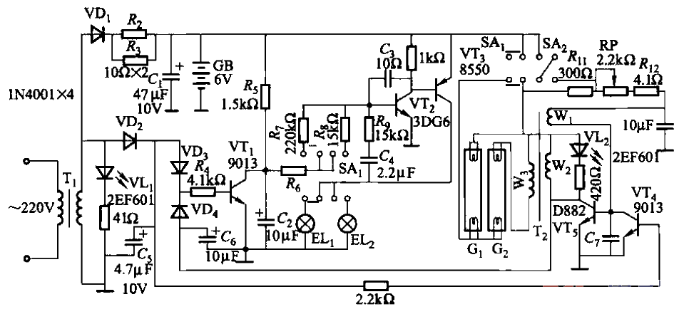 125. Double tube emergency<strong>fluorescent lamp</strong><strong>circuit</strong> one.gif