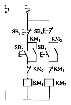 4. Two <strong>electric motors</strong> (or <strong>electrical appliances</strong>) interlock <strong>control circuit</strong>.gif