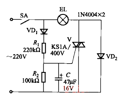 30.<strong>Incandescent lamp</strong>Life extension<strong>Circuit</strong>Part 2.gif