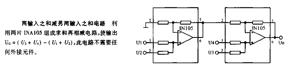 The sum of two inputs minus the sum of the other two inputs<strong>Circuit</strong>.gif