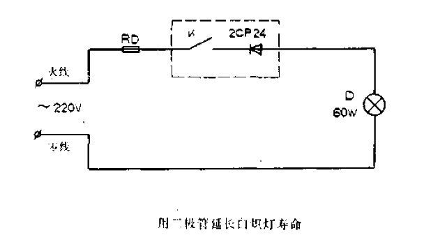 Use <strong>diodes</strong> to extend the life of <strong>incandescent lamps</strong>.gif