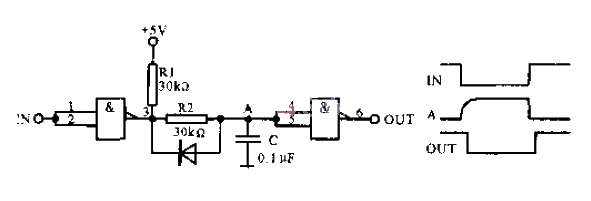 Simple<strong>TTL</strong><strong>Delay circuit</strong> (2)<strong>Circuit diagram</strong>.gif