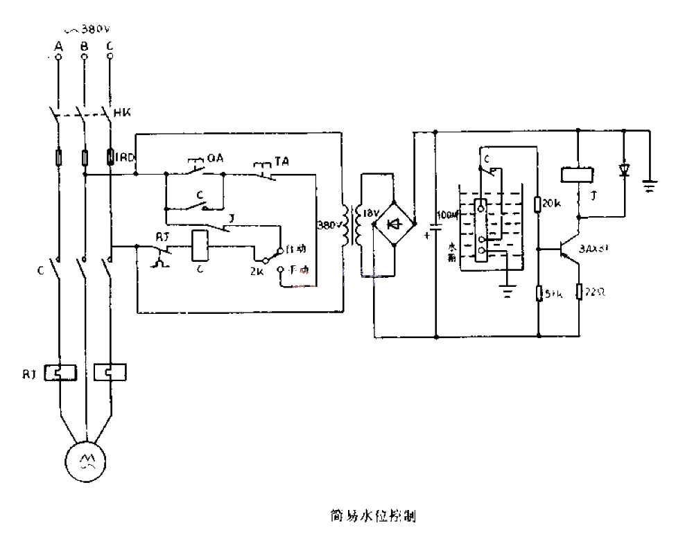 Simple <strong>water level control circuit</strong> diagram.gif