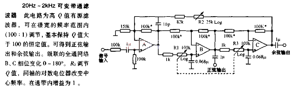 20HZ-2<strong>KHZ</strong>Variable<strong>Bandpass Filter</strong><strong>Circuit Diagram</strong>.gif