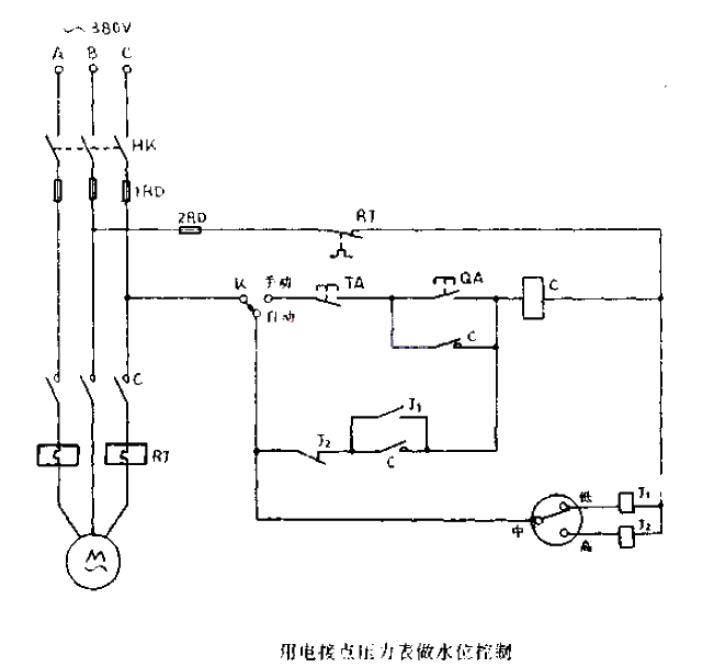 Use electrical contacts<strong>pressure gauge</strong> to make<strong>water level control circuit</strong>picture.gif