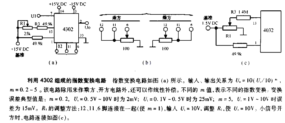 Exponential <strong>conversion circuit</strong> composed of 4302.gif