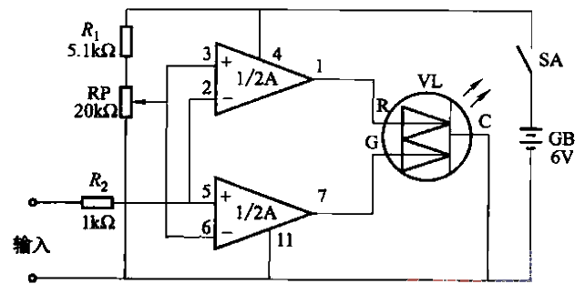 Logic level tester circuit 2