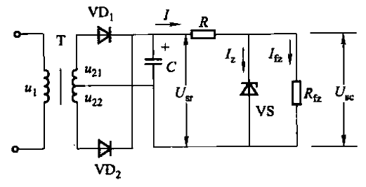 硅稳压管稳压电路图图片