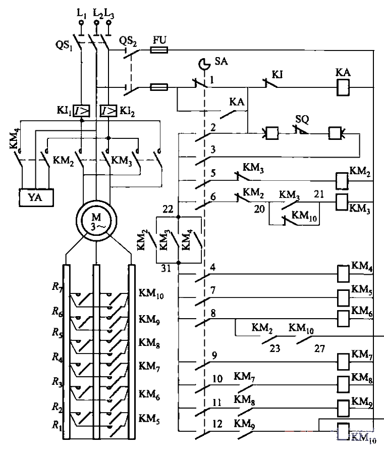 4.PQR10A type magnetic control panel translation<strong>control circuit</strong>.gif