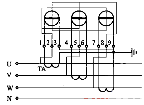 32. Three-phase three<strong>component</strong>reactive<strong>energy meter</strong>Y-shaped connection.gif