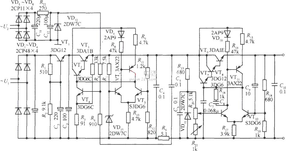 2～10V precision<strong>stabilized power supply circuit</strong>