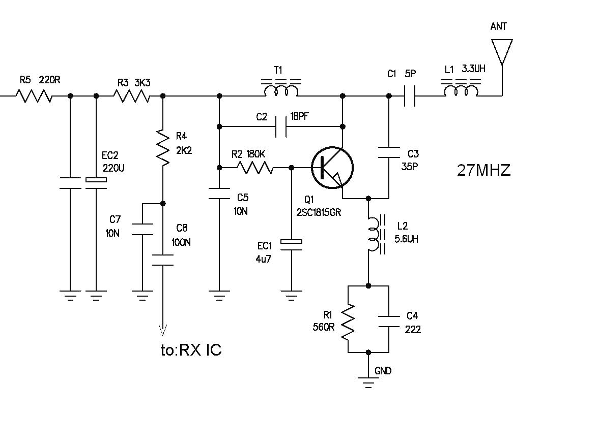 Commonly used RF receiving circuits for toys