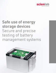 >Safe use of energy
storage devices